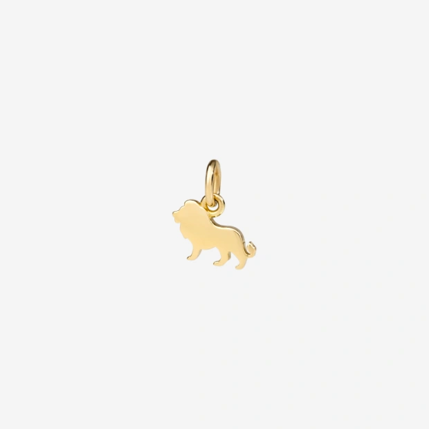 Pendentif Lion Or Jaune