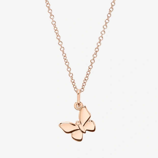 Rose Gold Butterfly Charm