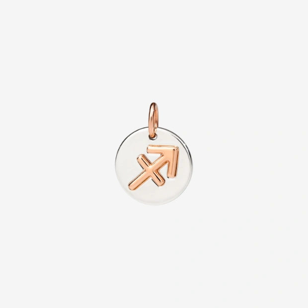 Pendentif Sagittaire Argent & Or Rose