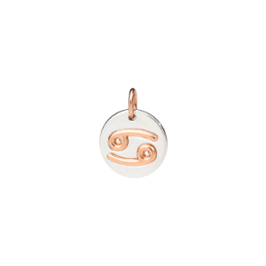 Sternzeichen-anhänger Krebs - Silber, Roségold 9k