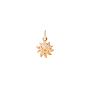 Ciondolo Sole - Oro Rosa 9k, Diamanti Brown