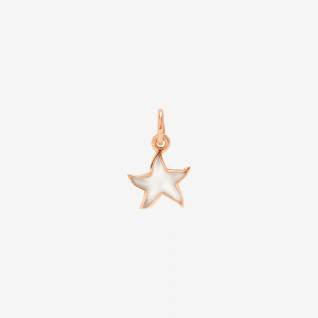 Rose Gold & Enamel Star Charm