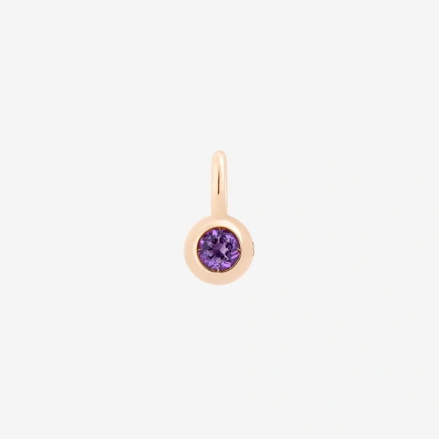 Anhänger Bollicine Roségold Und Amethyst