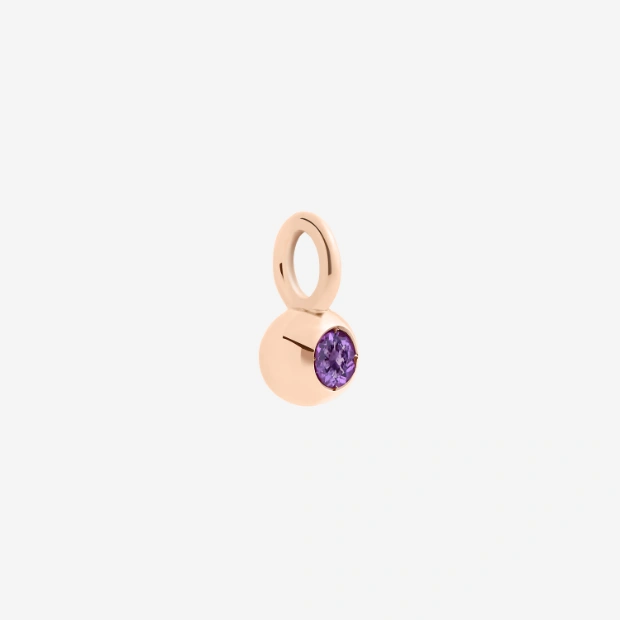Anhänger Bollicine Roségold Und Amethyst