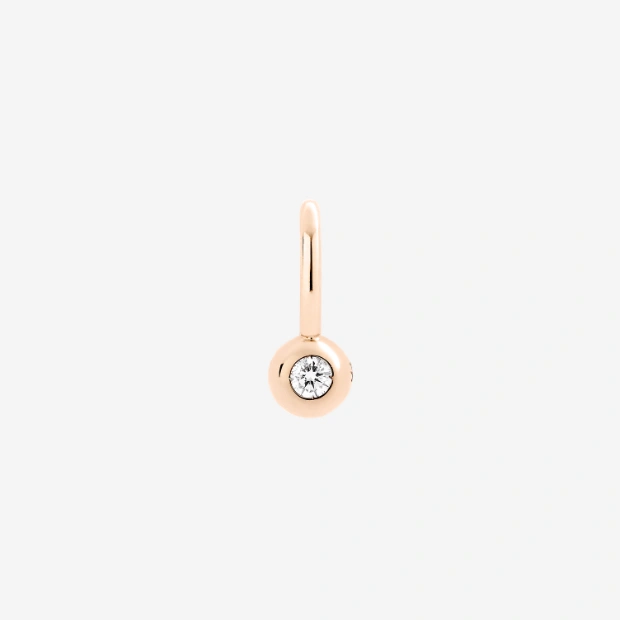 Colgante Bollicine De Oro Rosa Y Diamante Blanco