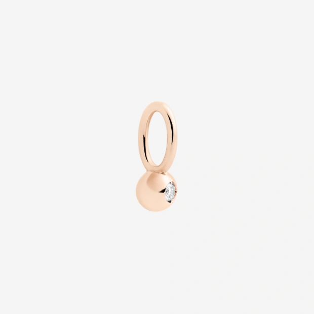 Colgante Bollicine De Oro Rosa Y Diamante Blanco