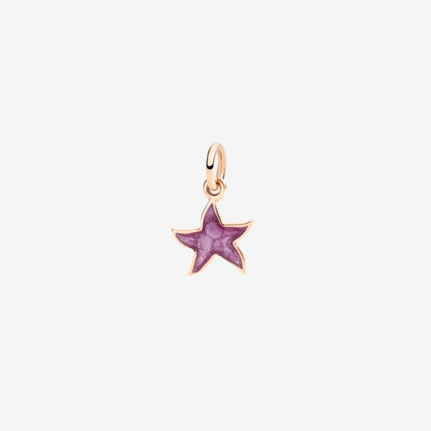 Rose Gold & Enamel Star Charm