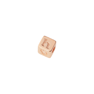 Small Letter Cube H - Online Exclusive - 9k Rose Gold