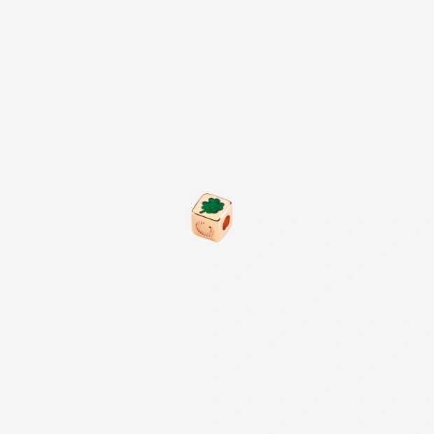 Componente Cubetto Fortuna Argento Dorato
