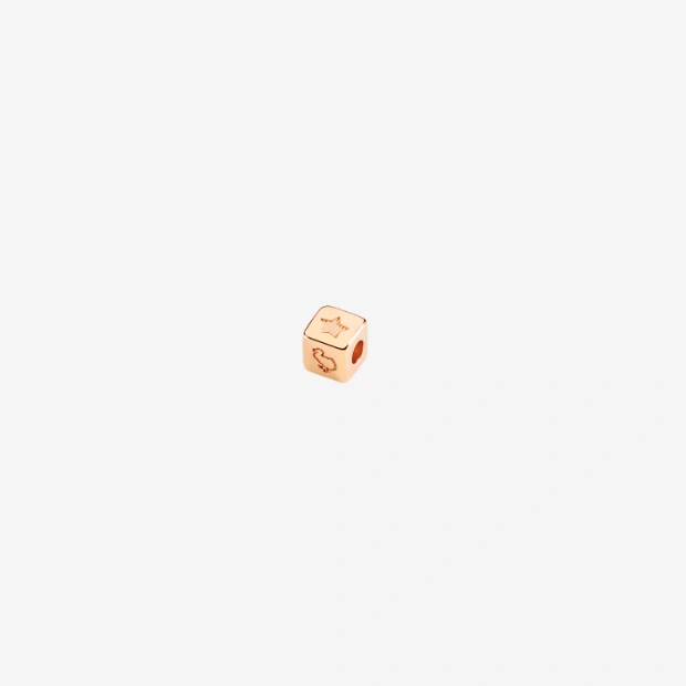 Componente Cubetto Spazio Argento Dorato