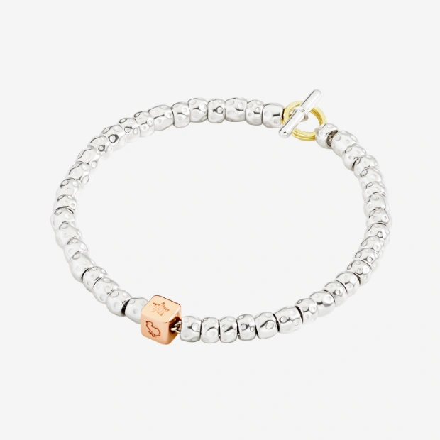 Componente Cubetto Spazio Argento Dorato