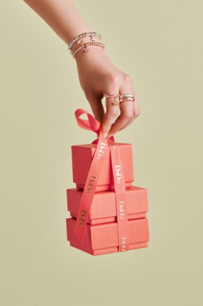 Hand Holding Gift Boxes