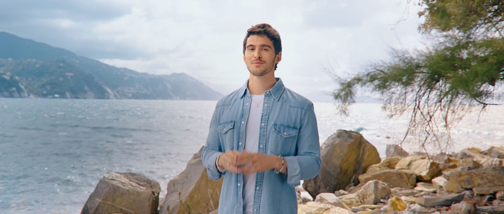 a man on the shore